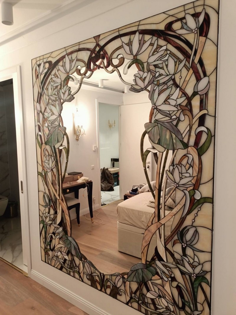 Stained glass for furniture